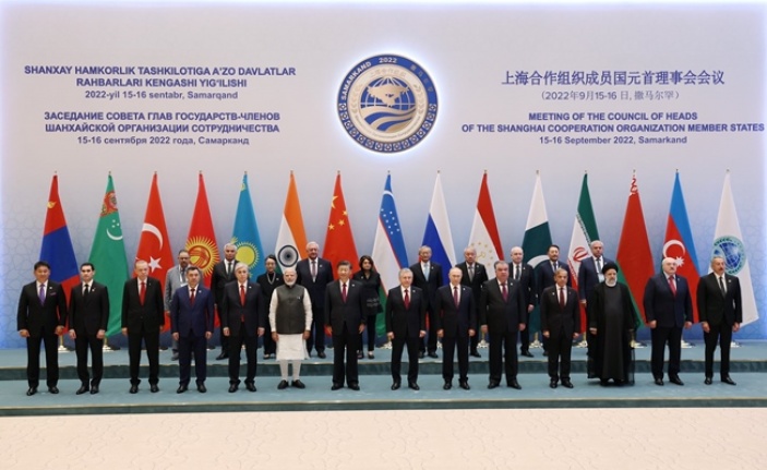 Cumhurbaşkanı Erdoğan Özbekistan'da selamlama törenine katıldı