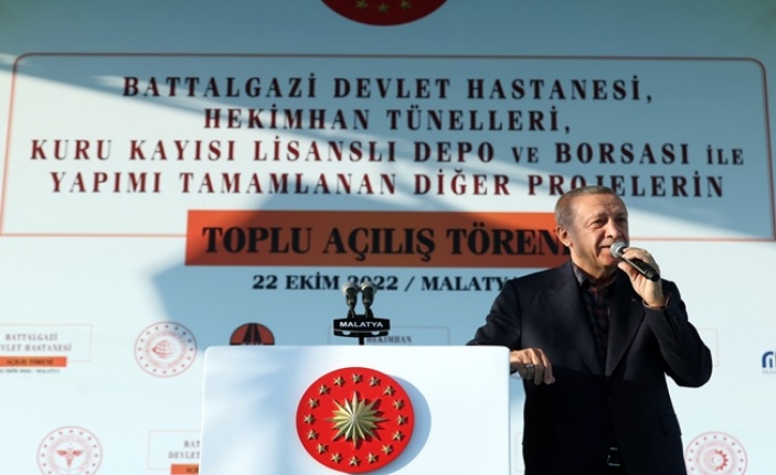 Cumhurbaşkanı Erdoğan, Malatya'da 133 projeyi açtı