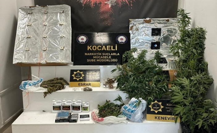Kocaeli'nin 3 ilçesinde uyuşturucu operasyonunda 6 gözaltı