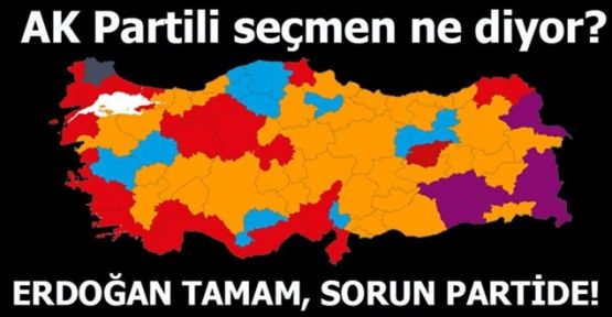 AK Partili seçmen diyor ki! Erdoğan tamam, sorun partide!