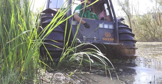 Büyükşehir’den amfibi araç ile daha etkili vektör mücadelesi