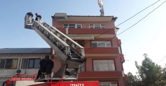 Çatıda Arıların Saldırısına Uğrayan Baz İstasyonu İşçileri Kurtarıldı