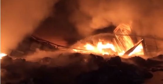 Gebze'de Atık Tesisinde Yangın