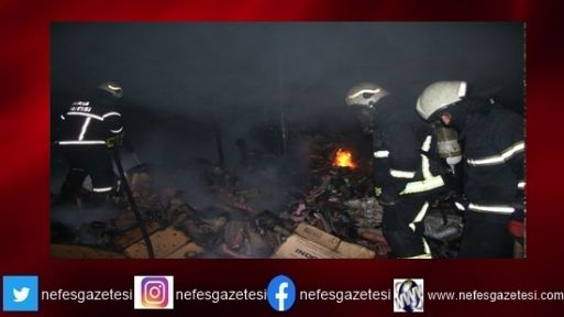  Gebze'de fabrika ve depo yangını