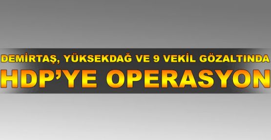  HDP'ye operasyon