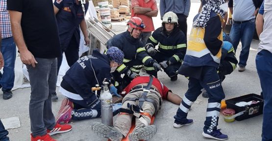  İnşaatta çalışan işçiler asansör boşluğuna düştü: 1’i ağır 2 yaralı