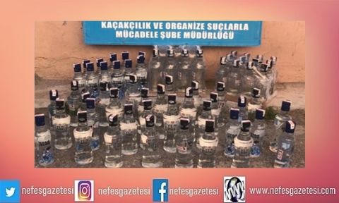 Kocaeli'de 170 şişe kaçak içki ele geçirildi