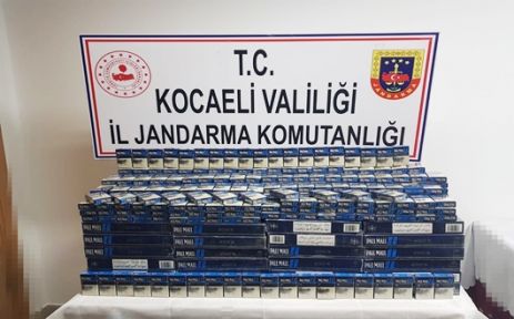 Kocaeli'de bin 324 paket kaçak sigara ele geçirildi