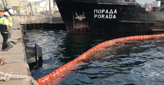 Kocaeli'de denizi kirleten gemiye 1,2 milyon lira ceza!