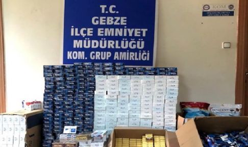  Kocaeli'de kaçak sigara operasyonu:22 gözaltı
