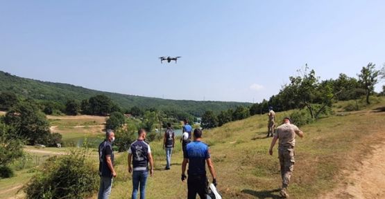 Kocaeli'de ormanlık alanlar drone ile denetleniyor