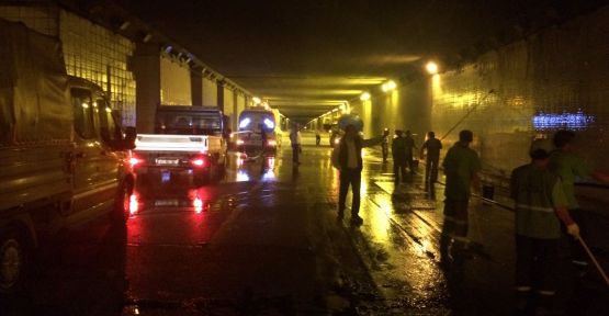 Kocaeli’deki tüneller özel ekiple temizleniyor