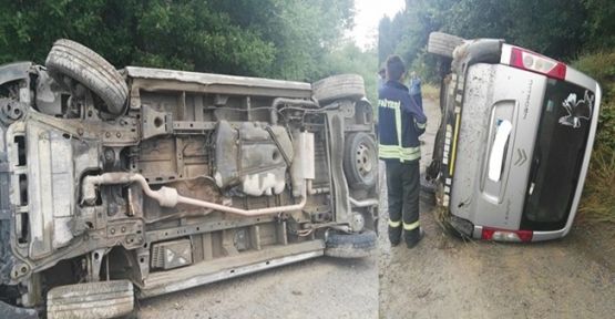 Köy yolunda feci kaza :6 yaralı