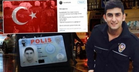  Ortaköy'de şehit polisin son paylaşımı