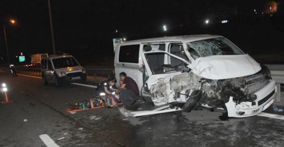 Tem'de feci kaza:10 Yaralı