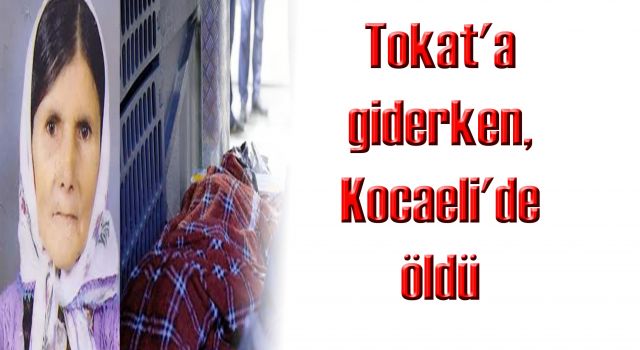 Tokat'a giderken, Kocaeli'de öldü