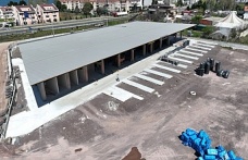 Karamürsel terminal binasında çatı imalatı tamam