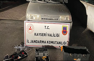 Kayseri'de baz istasyonu soyan kişi yakalandı