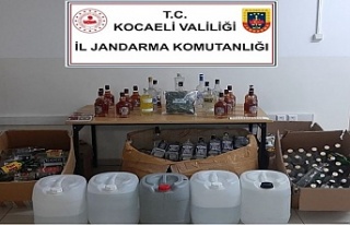 Jandarma'dan kaçak içki operasyonu