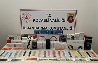 Jandarma ekipleri 180 bin TL değerinde kaçak elektronik...