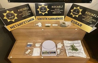 Kocaeli'de uyuşturucu operasyonlarında 4 şüpheli...