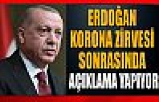Cumhurbaşkanı Erdoğan, koronavirüs tedbirlerini...