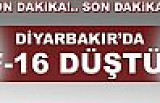  Diyarbakır'da F-16 savaş uçağı düştü