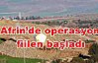  Erdoğan: Afrin’de operasyon fiilen başladı
