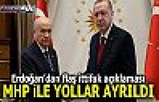 Erdoğan'dan flaş ittifak açıklaması! MHP ile...