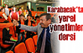 Karabacak'tan yerel yönetimler dersi 