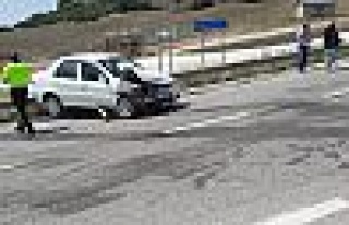 Kocaeli'de görevli polis Tekirdağ'da kaza yaptı