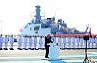 Milli savaş gemisi “Kınalıada“ Deniz Kuvvetlerine...