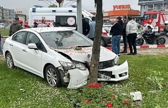 Düzce'de trafik kazası: 2 yaralı